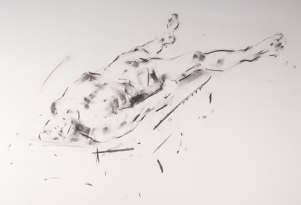 James I - Charcoal drawing by Krystyna Wojcik